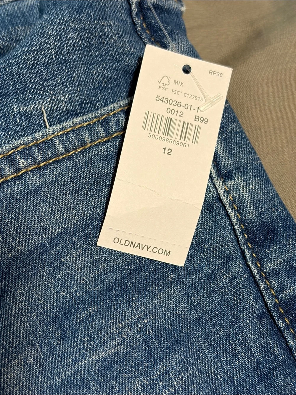 Boys Old Navy Straight Leg Slim Blue Jeans